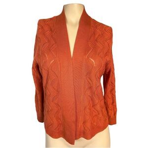 89th & Madison Open Front Cardigan – “Harvest Spice” – Size M